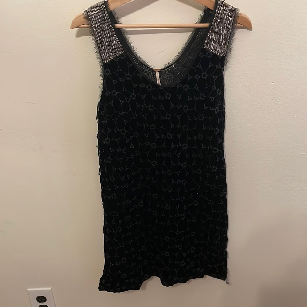 Free people velvet sequin dress